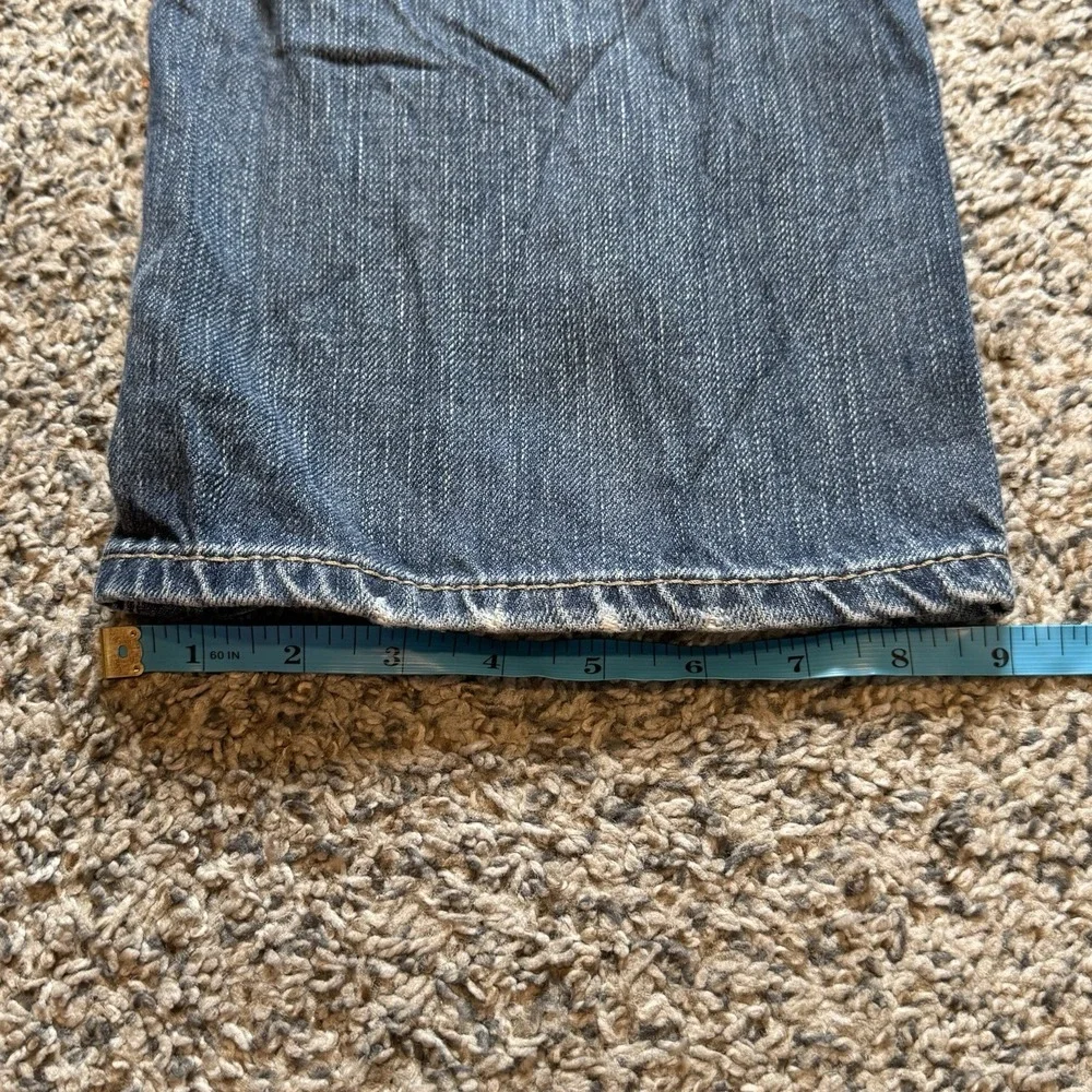 Ariat Jeans M5 Low Rise Straight Leg Fit Buffalo Nickle Men's 34x32 Whiskers Y2K